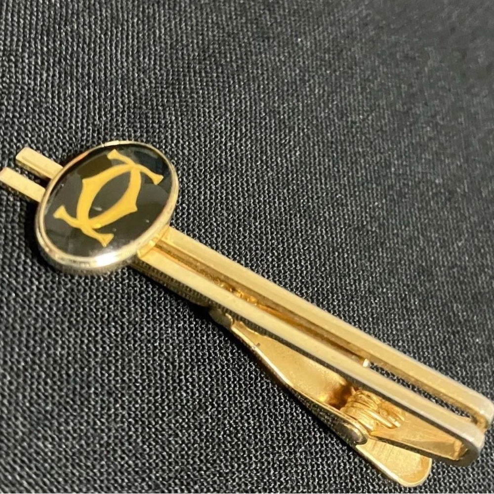 Double-C de Cartier Vintage Tie Clip